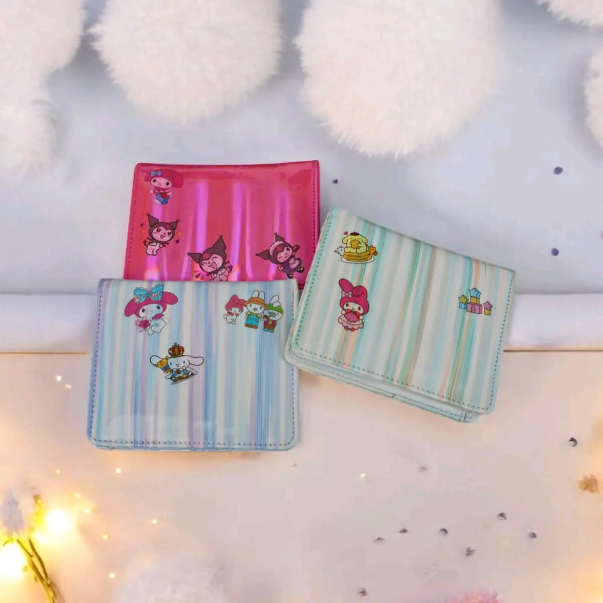 Dompet Lipat Wanita Hologram Kartu Kulit - FDF