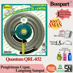 Quantum Regulator Selang Gas QRL-042 / QRL-142 / QRL-042 / Regulator Gas Quantum / Selang gas Kuantum