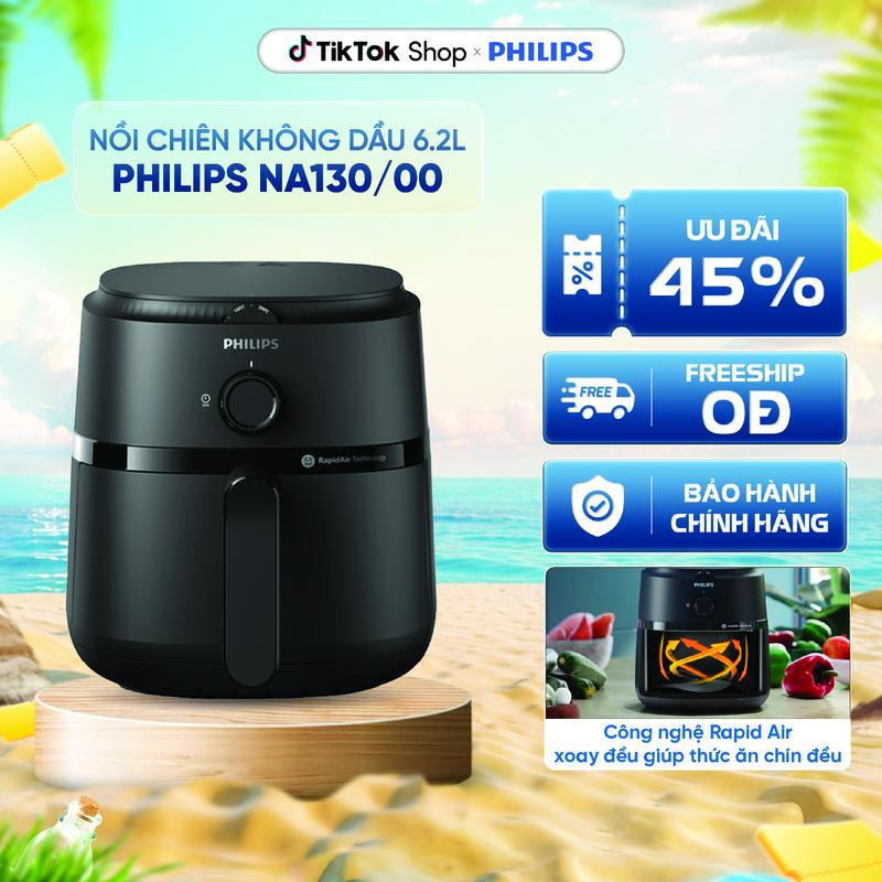 Nồi chiên không dầu Philips 6.2 lít NA130/00 - Công nghệ Rapid Air - Giảm tới…