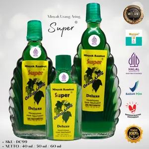 DC99 Super by Melani Minyak Urang Aring / Orang Aring Deluxe Botol Kerang Kaca | 3 Varian Ukuran - BPOM dan HALAL Terdaftar
