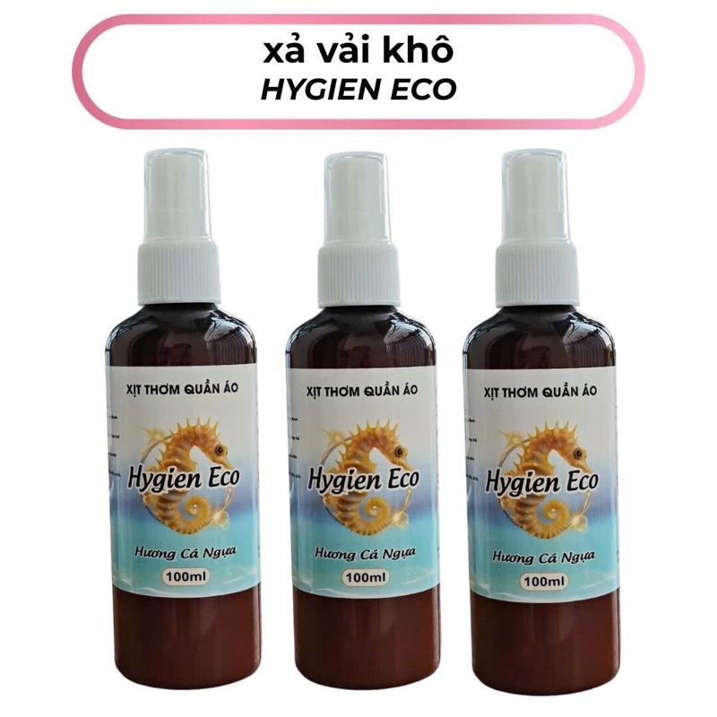 Combo 3c Nước xả vải khô Hygien Eco Hương cá ngựa . Mỗi chai 100ml . Thơm lưu hương tốt