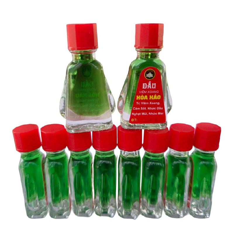 combo 10 chai dầu gió xanh 3ml - dầu viêm xoang. hỗ trợ cảm sốt nhức đầu sổ mũi côn trùng cắn...