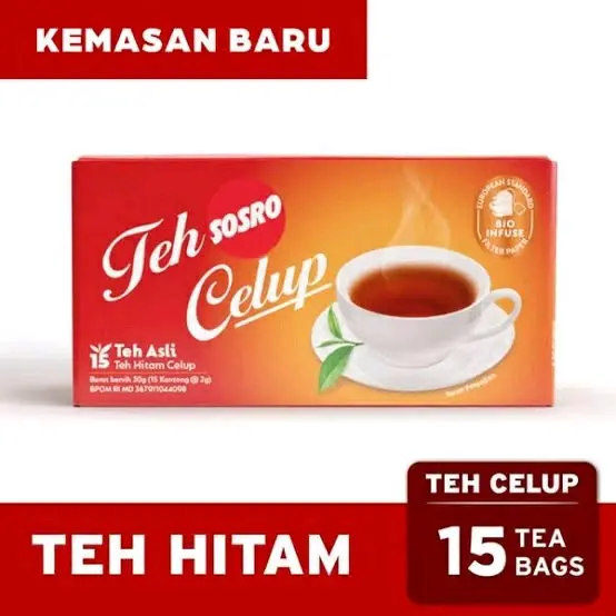 ORI Grosir Teh Celup Sosro | Cap Botol Hijau | Poci | Hitam Berkualitas | Bonteh Teh Celup Mall.Shopp