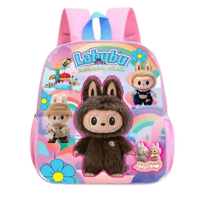 Tas Boneka Labubu Terbaru/Tas Anak Perempuan Ukuran PAUD/Boneka Labubu 1-3 thn Motif