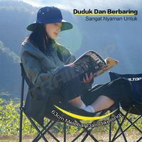 Gambar [READY] TrailTop Kursi Lipat Outdoor Kain Oxford Kursi Camping Bulat Moon Kursi Pantai Lipat Portable - Hitam dari Trailtop OfficiaI Stor Kab. Tangerang 5 Tokopedia