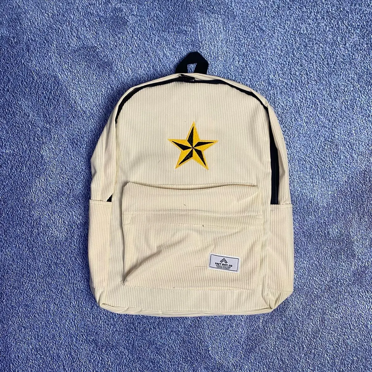 Tas Ransel Corduroy Staroy Terlaris untuk Pria dan Wanita - Pink - Sekolah