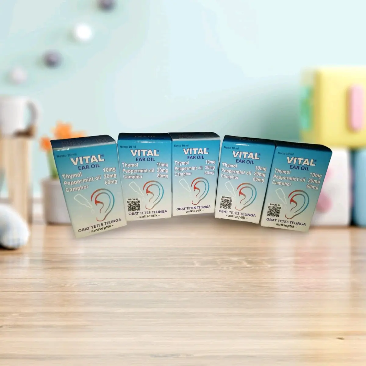 Vital ear oil kemasan 10ml Telinga Kuping