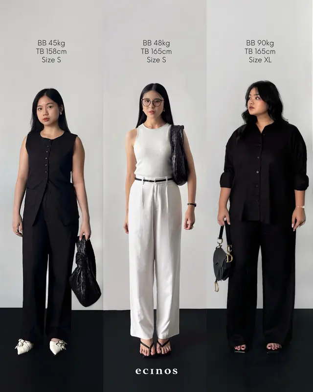 ECINOS - Agape Linen Trousers 2.0 | Celana Wanita | Celana Panjang Highwaist 1