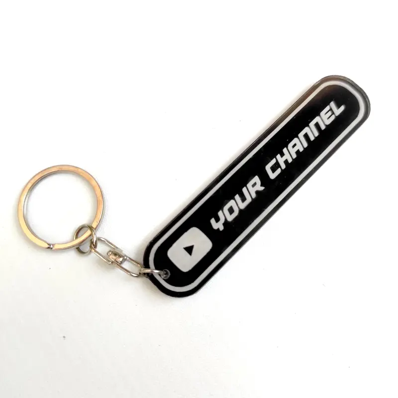 Gantungan Kunci Social Media Akrilik Custom Grafir Ganci Keychain 7