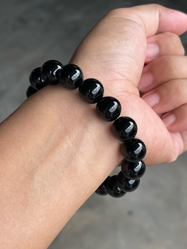 Product Introduction of Natural black obsidian bracelet 4