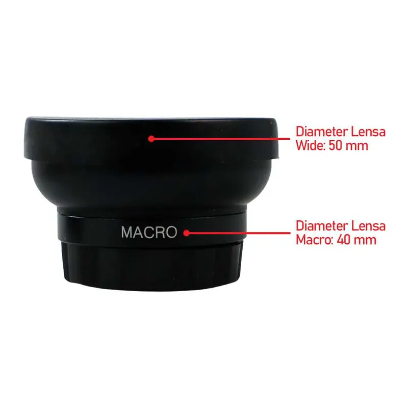 [ COD ] APEXEL Lensa Super Wide Angle Lens 0.45X + Macro Smartphone - APL-0.45WM 5