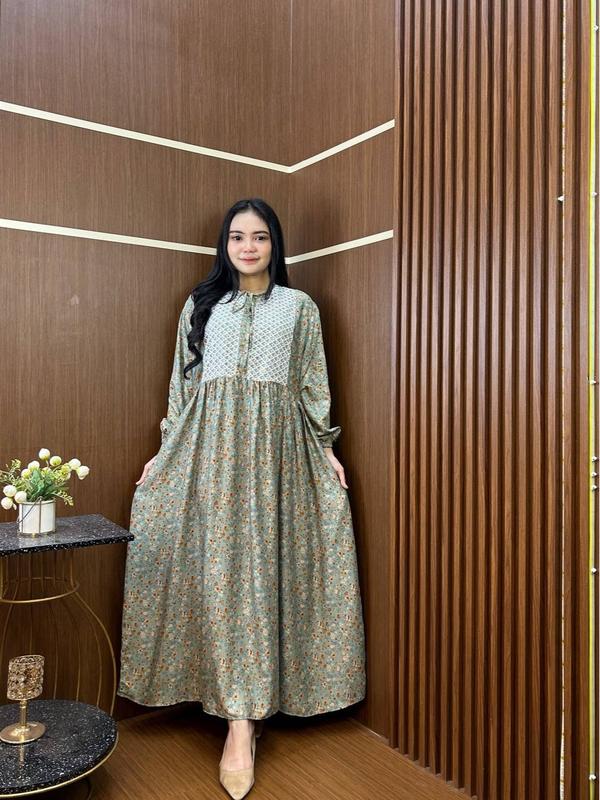 Gallery hawet - Clarissa Dress Rayon Motif With Renda 2