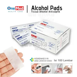 Alkohol Swab - Tissue Alcohol - ONEMED - Tisu Alkohol [ Wiraloka Medika ]