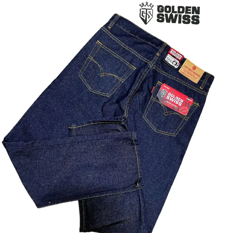 CELANA panjang jeans pria WRANGLER BROKEN DENIM standar regular