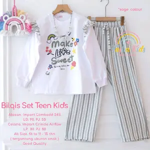 setelan anak-remaja bilqis set teen kids by fasha kids exclusive-fashion