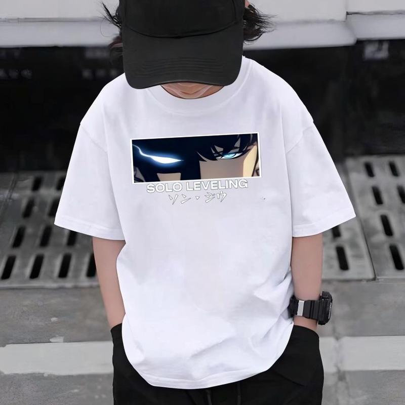 Product Introduction of Kaos Anak Solo Leveling Unisex Usia 2-15thn Lengan Pendek Baju Kaos Anak Fashion Distro 22