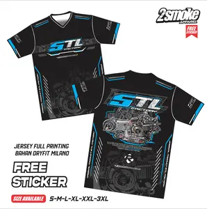 2smoke APPAREL Jersey Mio 5TL Factory Vol.1 Bahan Dryfit Milano Full Printing Racing Look Original dengan Bonus Stiker Hologram