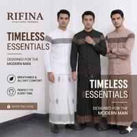 Gambar Rifina Set Sarko Sarung dan Koko Bahan Katun Baju Muslim Dewasa Pria Trendy 2026 - Putih, M, Hitam dari RifinaOfficial_NEW Kab. Pekalongan 1 Tokopedia
