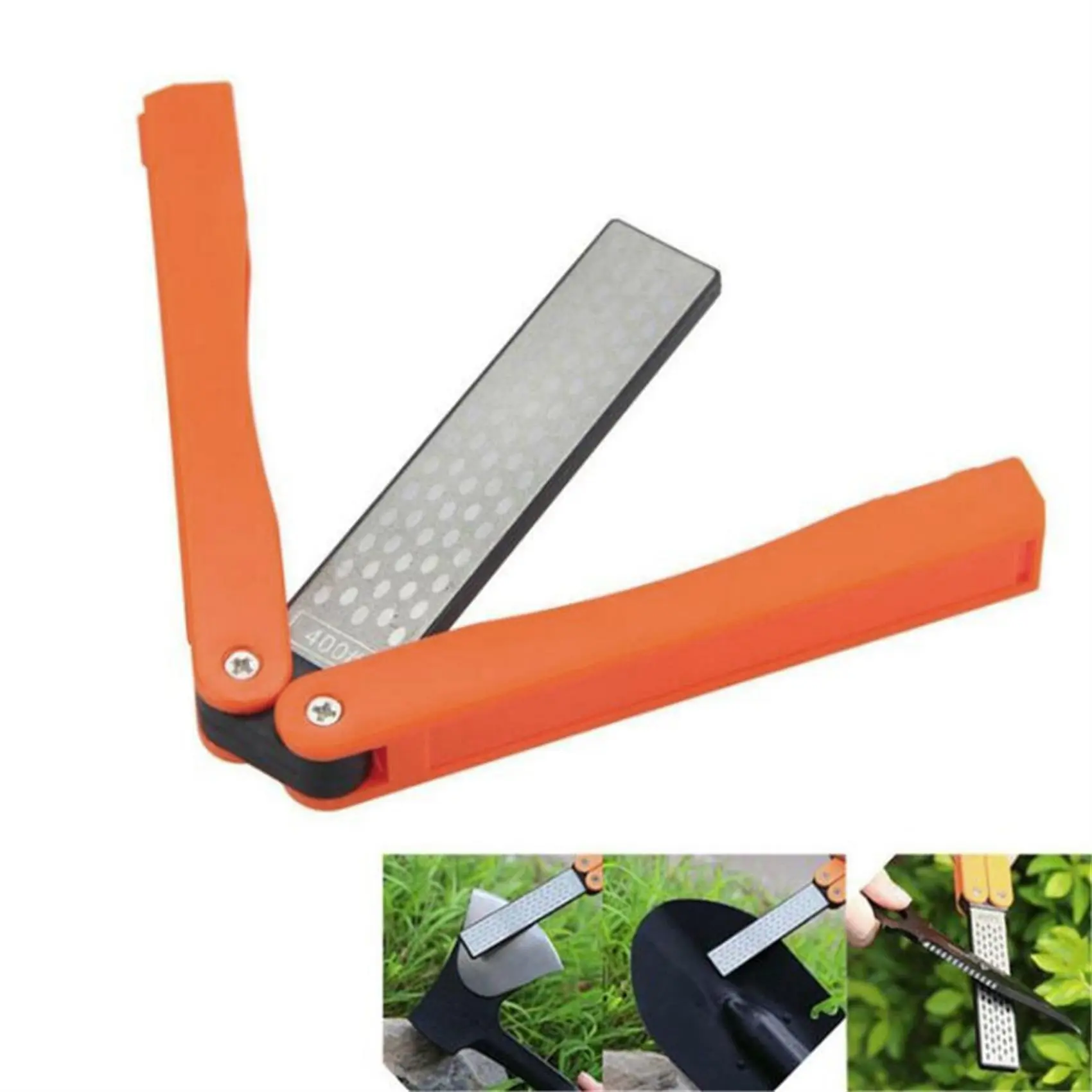 Household New Double Sided Foldable Pocket Sharpener Diamond Knife Sharpening Stone Kitchen Tool Accessory