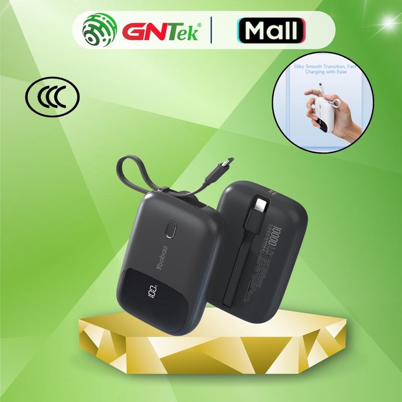 Pin Sạc Dự Phòng Yoobao Z5/LR10 10000mAh chuẩn 3C/CCC chuẩn Sạc Nhanh PD20W, Tích Hợp 2 Cáp Sạc L & Type-C