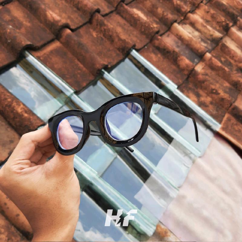 HF - Kacamata Boldie Skena Frame Tebal Eyewear Black 3