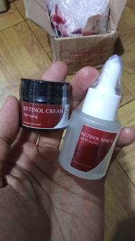 Product Review of PAKET RETINOL NIGHT SERUM & CREAM Untuk Mengatasi Flek Hitam dan Mencegah Penuaan Plus Anti Aging Memutihkan, Memudarkan, Mencerahkan Wajah from r**e 0