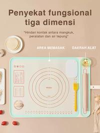 Gambar ECOCO Food Grade Kneading Pad - Alas Adonan Silikon untuk Makanan Pembuatan Pangsit Rumah Tangga Tebal Bola Nasi Ketan Papan Pemotong Kue Alas Khusus Adonan Gulung - Small 50x40cm Cream dari Ecoco Indonesia Kota Administrasi Jakarta Barat 4 Tokopedia