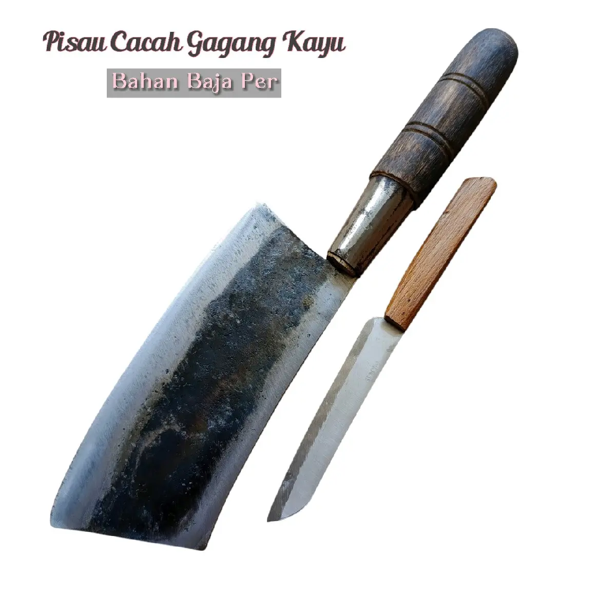 Pisau Cacah Daging Dan Tulang Bahan Baja Per Tempa Panjang 35cm - Kitchenware