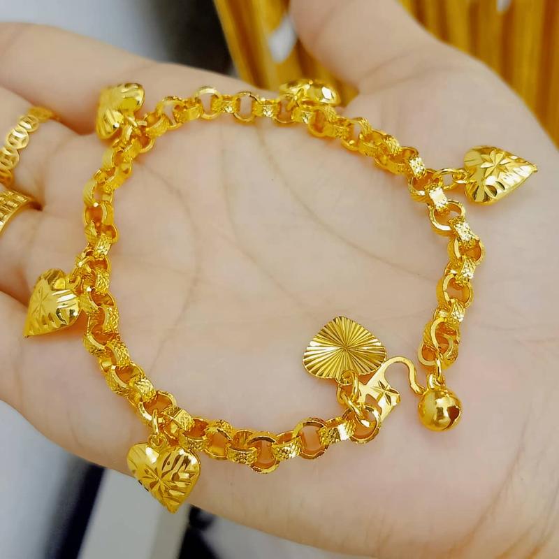 Vòng Tay Dây Chuyền Xích Tay Mạ Vàng, Vàng Bangkok 0