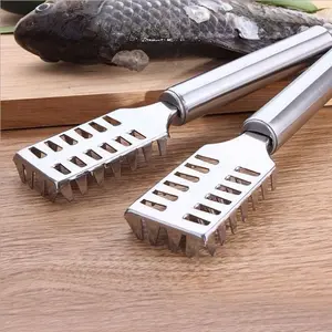 Alat Kupas Sisik Ikan Stainless Steel Multifungsi untuk Dapur - Pembersih Efisien & Praktis Cocok untuk Berbagai Jenis Ikan