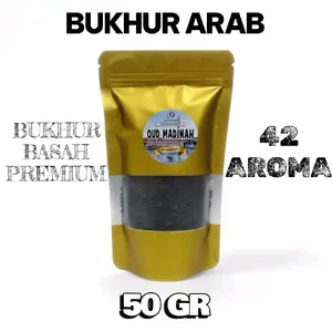 Bukhur Arab Serbuk Lengket Basah Aroma Therapy Tahan Lama 50Gr Ideal untuk Rumah & Kantor