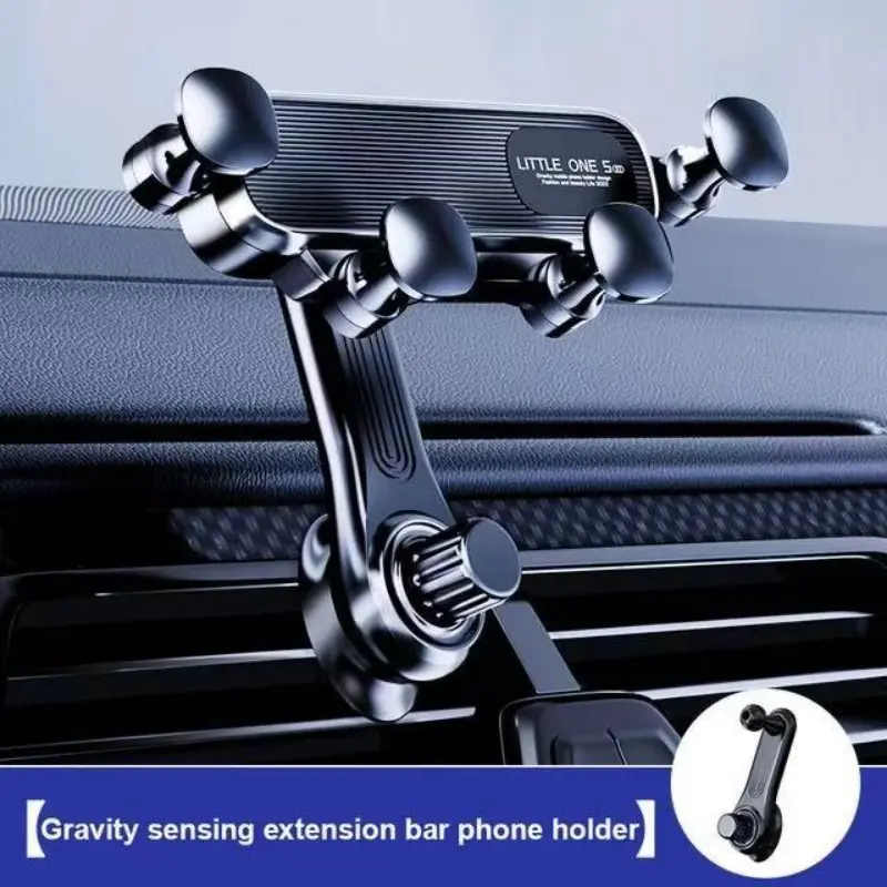 Giá Đỡ Điện Thoại Di Động Xoay 360 ° Cho Xe Hơi, Giá Đỡ Điện Thoại Trọng Lực 2024 Mới, Kẹp Điều Hướng Cửa Thoát Khí Đặc Biệt 0