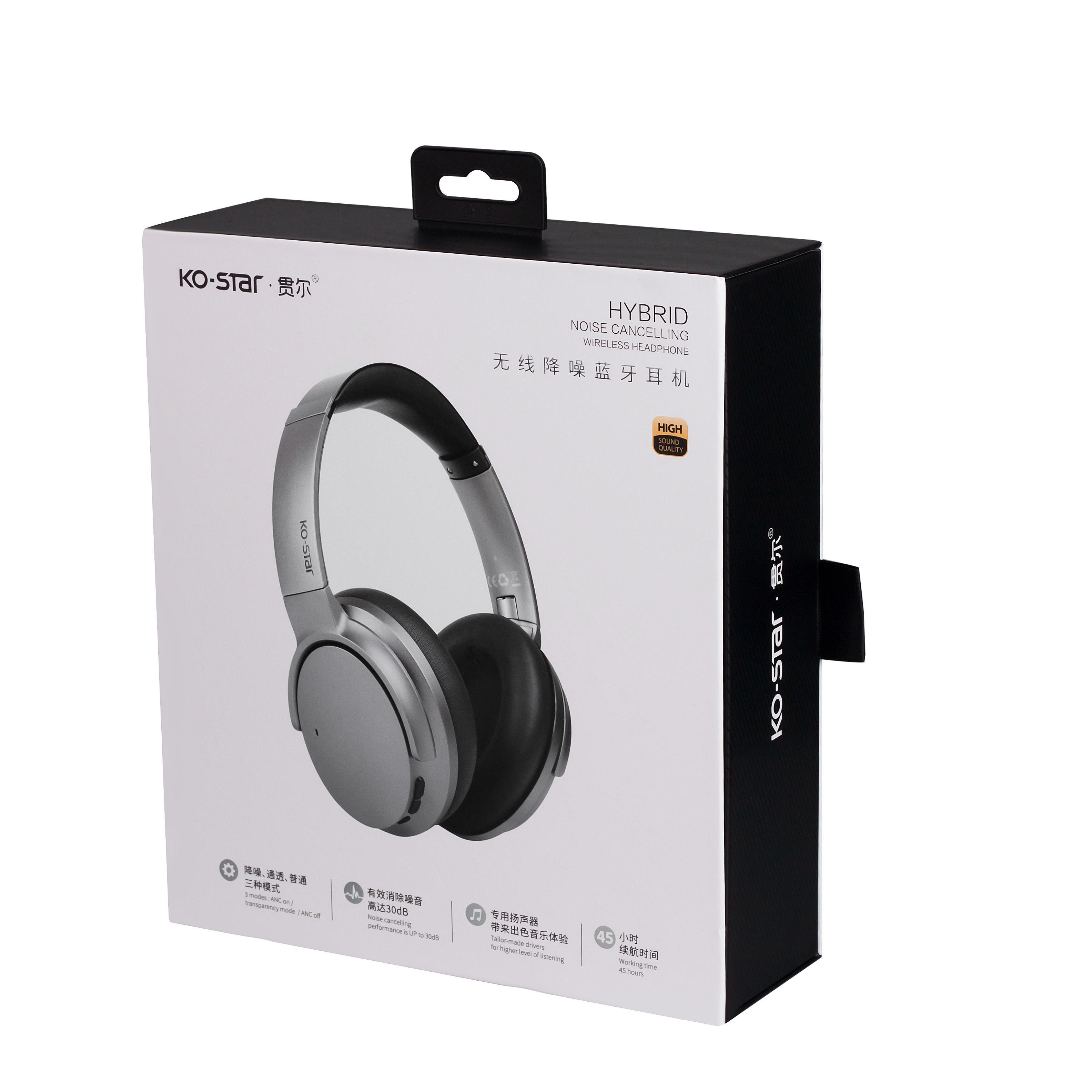 Bluetooth Active Noise Cancelling Over Ear Premium Headphones Wireless