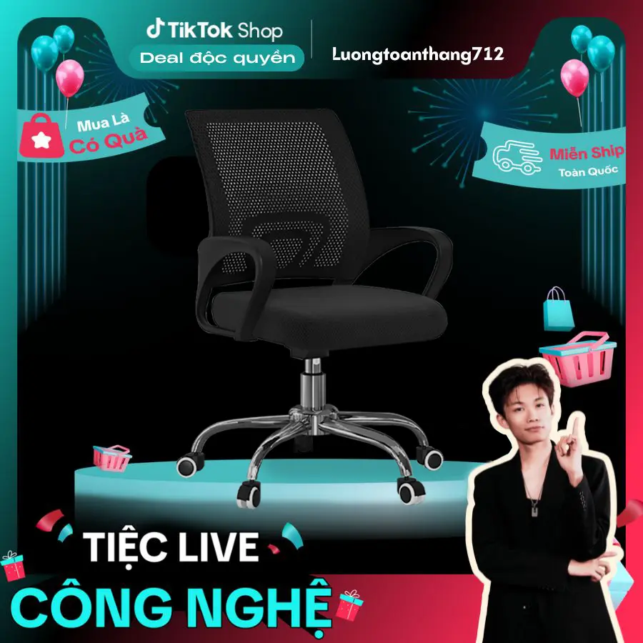 [Crab furniture x Luongtoanthang712] Deal độc quyền Ghế công thái học thư giãn gia đình Ghế hội nghị Ghế xoay văn phòng