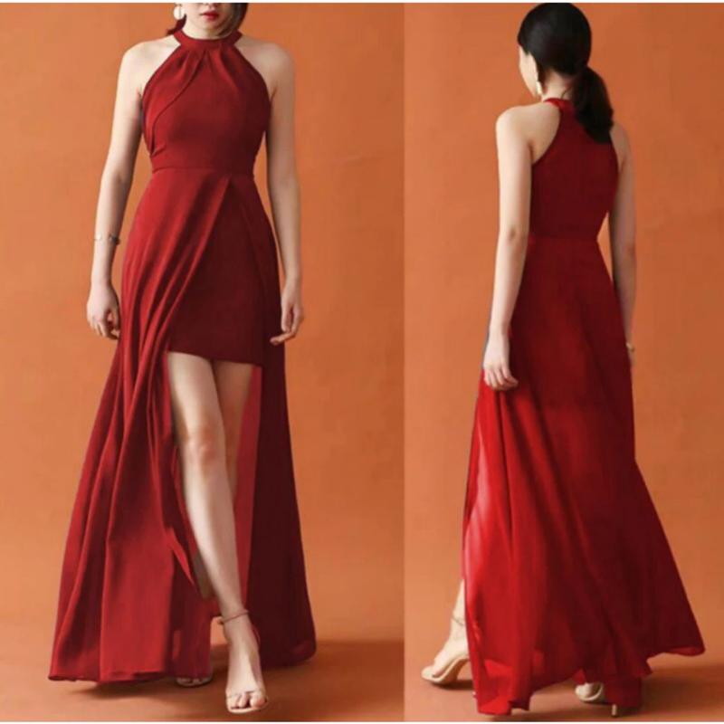 Product Introduction of Dress pesta 106095 / LONGDRES HEAVENY ANASTASIA HELTER NECK EKOR PANJANG formal 3