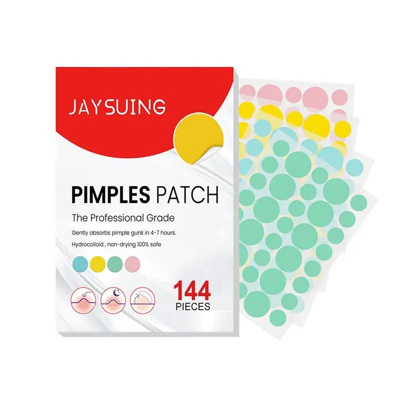 144pcs heart moon shaped acne patches cute acne sticker Tempelan Jerawat Jerawat patch 7