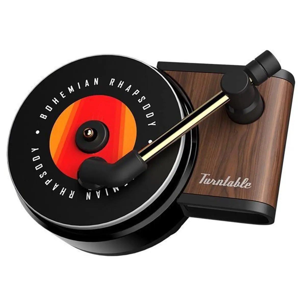 JOYTUTUS Vintage Gramophone Car Air Vent Diffuser, Record Player Style Car Fragrance, Aromatherapy Ornament for Auto AC Outlet