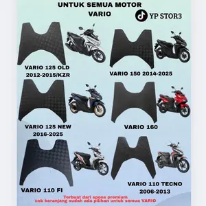 Karpet motor VARIO semua varian/type bahan Spon premium ketebalan ± 9-10 mm.