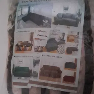 Elastic Sofa Cover Skirt / Sarung Tutup Sofa Renda Elastis Motif Strecth Murah Polos Berwarna