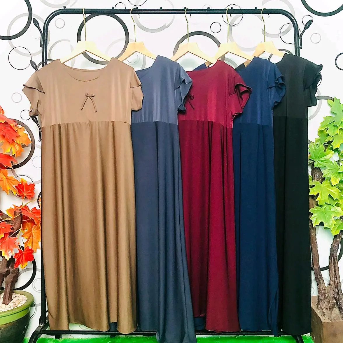 Ladies'za Daster lengan pendek/ Dress lengan pendek - atasan wanita santai bahan Spandek jersey best seller