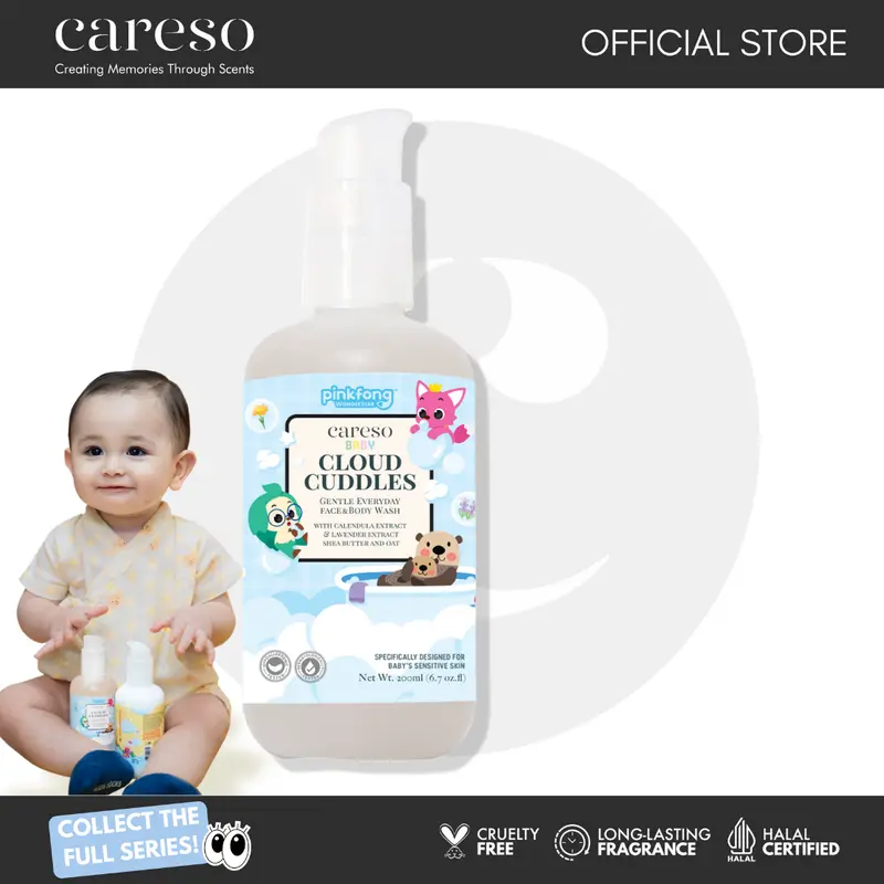 Careso Baby Face & Body Wash Cloud Cuddles - 200ml 0