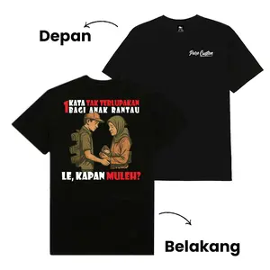 [Pare Custom] Kaos ANAK RANTAU | Kaos Kata-Kata Oblong Harian Untuk Santai Bahan Katun Combed 24s - Sablon DTF Baju Tshirt Pria Pendek Polos Hitam