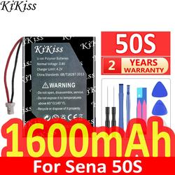 3,7 V 1200 mAh reservebatterij voor Sena 50S/30K/20S EVO/TuffTalk Lite/Tufftalk M Bluetooth headset, ondersteunt 50 seconden snel opladen