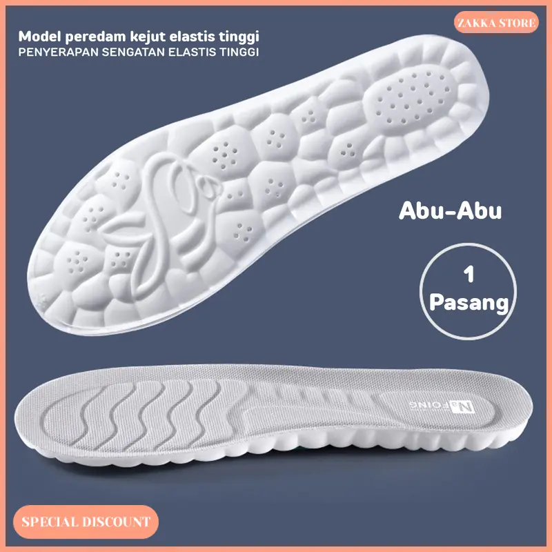 Zakka Store COD Alas Kaki Insole Busa Empuk 1 Pasang / Busa Alas Sepatu Empuk / Alas Sepatu Lembut 4