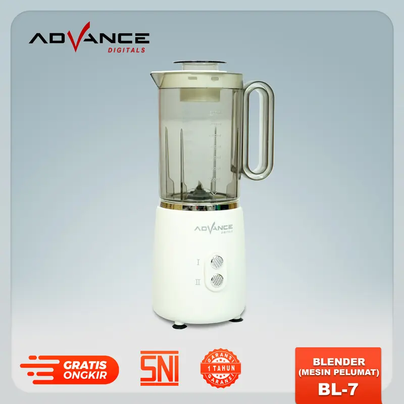 【NEW】Advance BL-7 Blender Listrik 800ml 2 Kecepatan Daya 300 Watt Jus Minuman Mata Pisau 6 Sisi Stainless Garansi Resmi 1 Tahun 4