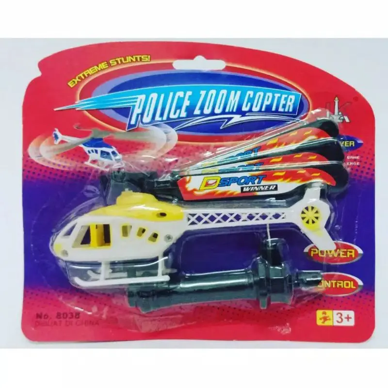 Mainan Helikopter Police Zoom Copter Bisa Terbang - Toys 4