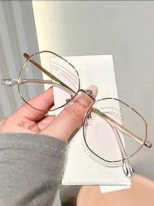 Lentes de Marco Redondo Vintage, Moda Casual, Marco de Plástico Duradero, Diseño Ligero, Perfectos para el Trabajo y Uso Diario