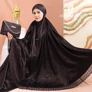 ATTANJUNY - Mukena Dewasa Sutra Jacquard Silk Premium Renda Mewah 3in1 Lafasya Series