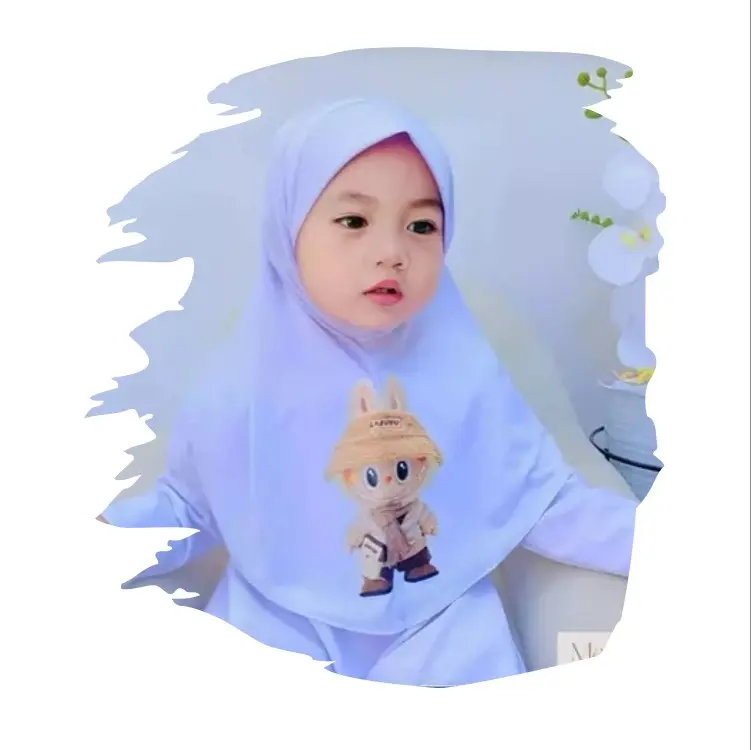 kerudung Labubu Anak perempuan Hijab anak instan Muslim 3