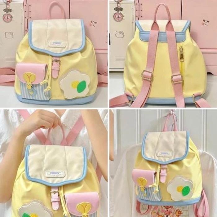 Tas Ransel Mini tahan air , Fashion Y2K, Backpack Casual wanita Cewek tasmurah berkualitas korean bag 5